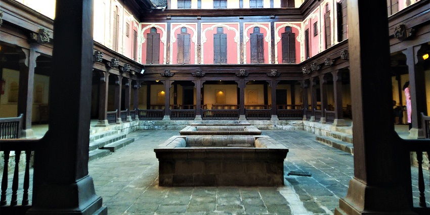Historic mansion showcasing traditional Maratha architecture and cultural heritage