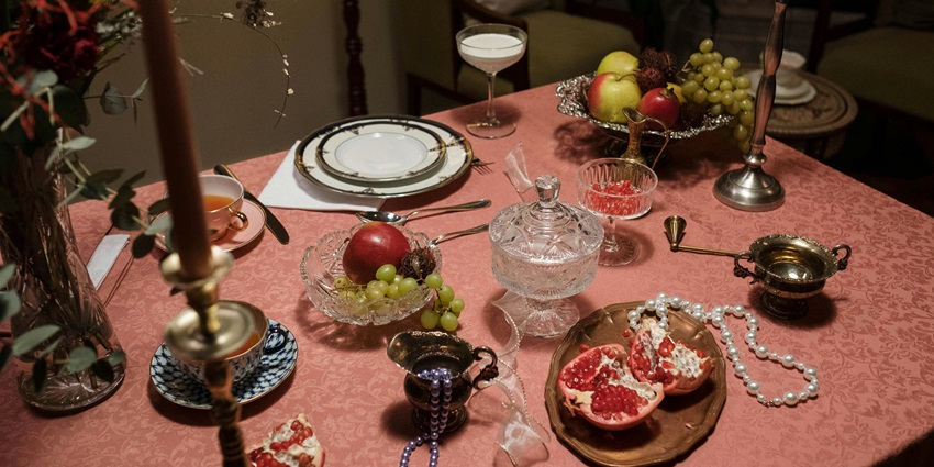 A private and exquisite brunch served to a couple at a luxury restaurant, Bastian.