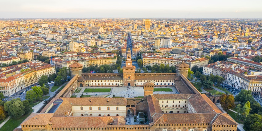 Sforza Castle is one of the best things to do in Milan