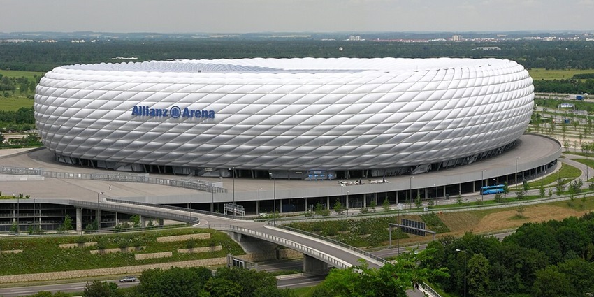 An image of Allianz Arena, one of the best places to visit in Munich.