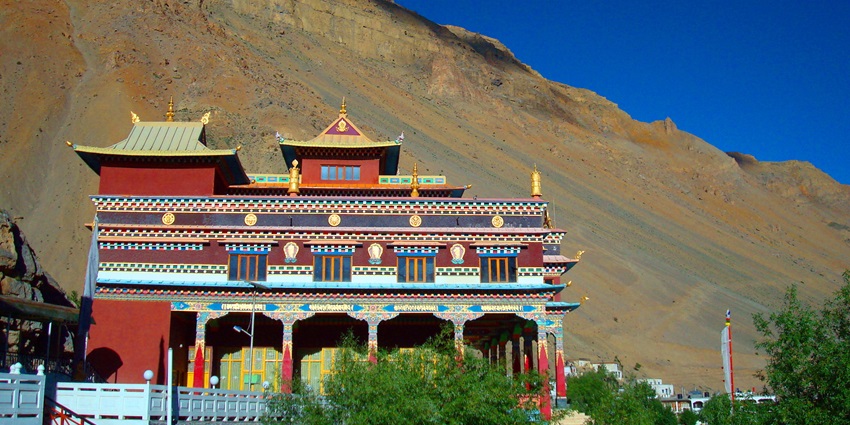 The northern courtyard is home to 11 silver chortens, containing relics of Sakya abbots.