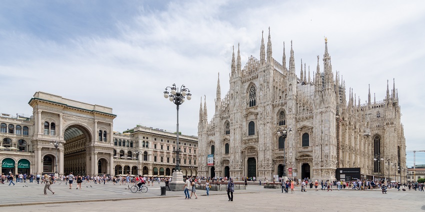 Visiting Milan’s iconic Duomo is one of the top things to do in Milan Italy in April.