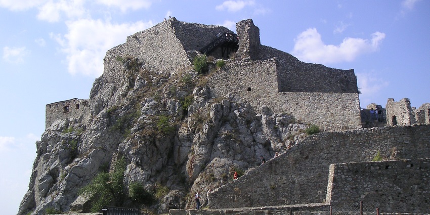 Beautiful image of the scenic Devín Castle in Slovakia–Thinsg To Do in Bratislava