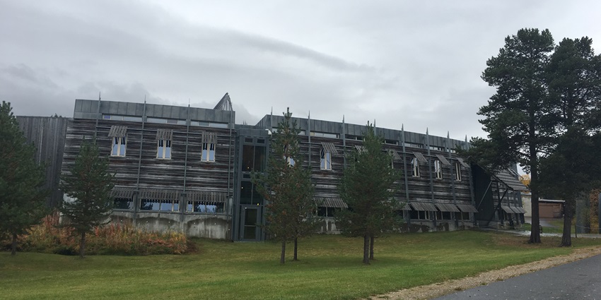 An image of the Sami Parliament building in Karasjok, an interesting thing to see in Norway.