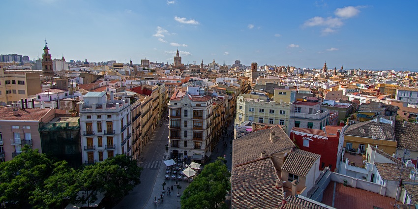 An amazing view of the buildings at the Old Town which has many historical sites.