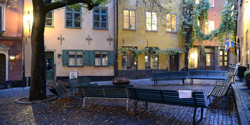 An image of the Gamla Stan, one of the best places to visit in Sweden