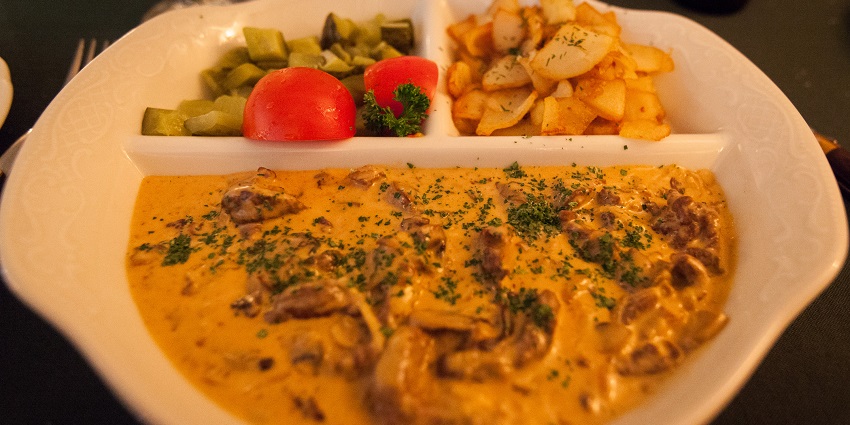 The museum in St. Petersburg is surrounded by diverse dining options to explore