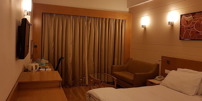 The view of a hotel room to stay during your trip.