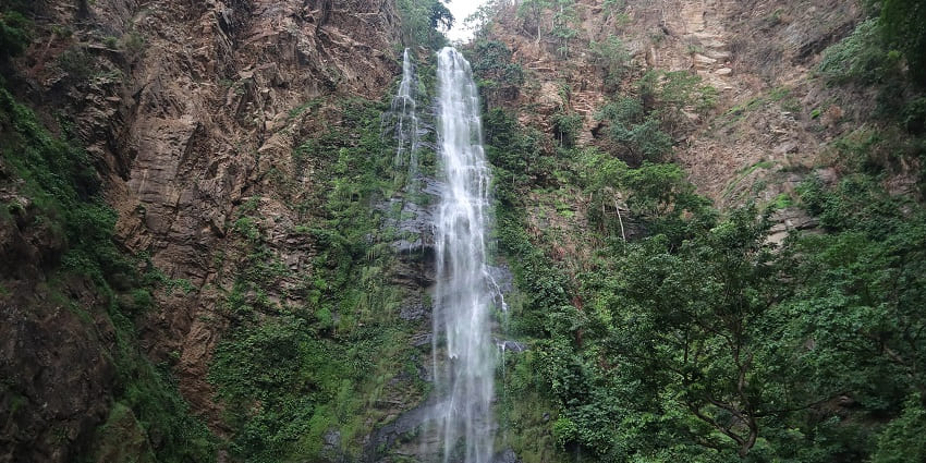 Wli Waterfalls, the tallest in Ghana, is home to nocturnal bats and butterflies