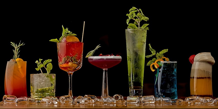 An image resembling the local drinks collection present at the Zur Glocke in Frankfurt