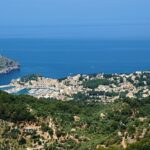 The beautiful landscape around beaches in Majorca Spain with stunning views during day time