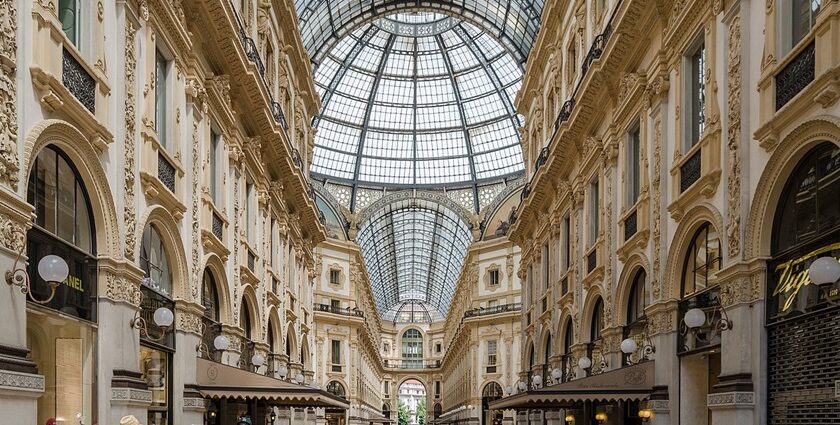 An image of shopping in Milan, Italy, on the beautiful streets, is an amazing experience.