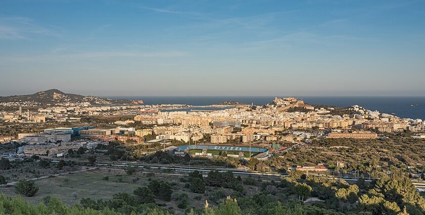 A panoramic view of the city of Ibiza