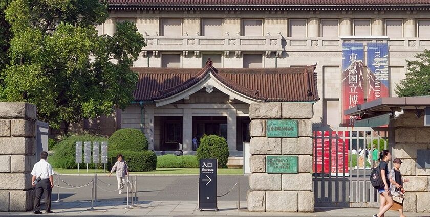 Visitors entering Tokyo National Museum, a gateway to Japan’s rich history and art