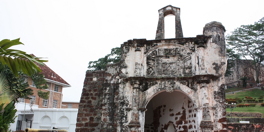 An image of A Famosa, a tourist attraction and one of the best places to visit in Malacca