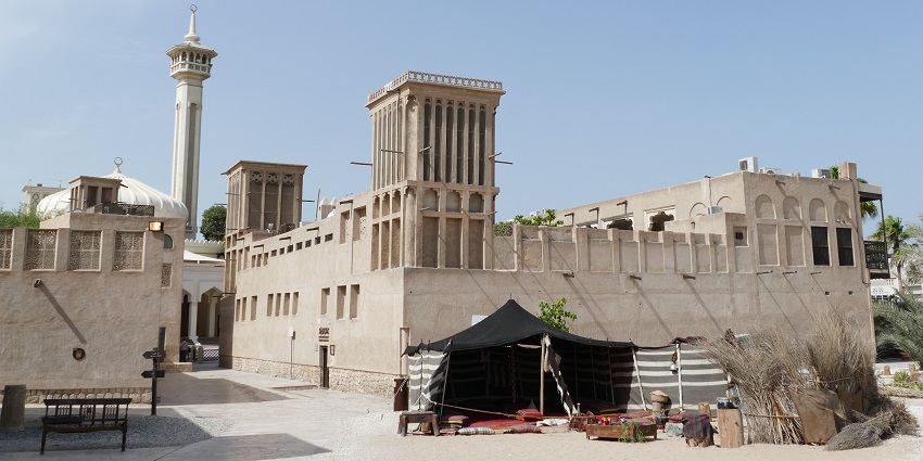 Al Fahidi Historical Neighbourhood, a famous place around the Jain temple in Dubai.