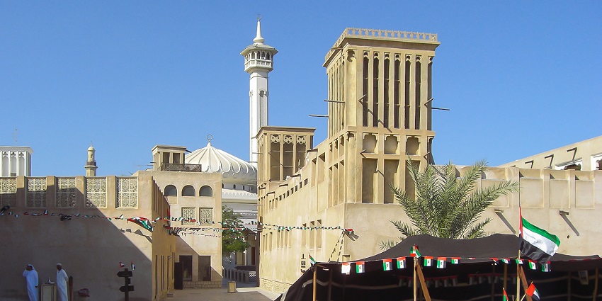 Explore Dubai’s heritage with traditional wind towers and museums.