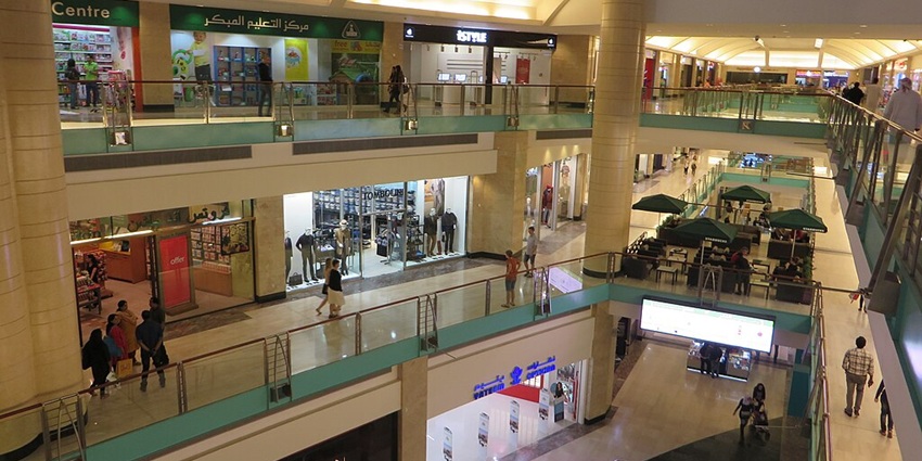 Shoppers explore a variety of stores at Al Naeem Mall in Ras Al Khaimah, UAE