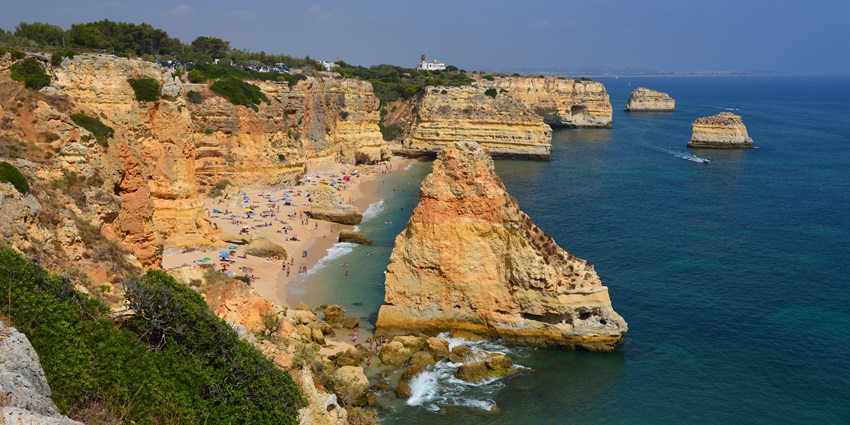 Famous for its serene blue waters, Algarve is one of the best places to visit in October in Europe