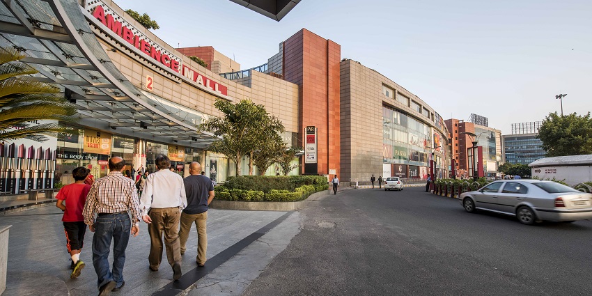 An image of Ambience Mall in Gurgaon, one of the biggest shopping malls in India