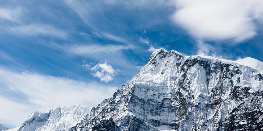 A mountain path on the Annapurna Circuit, offering a scenic route for trekking in July.