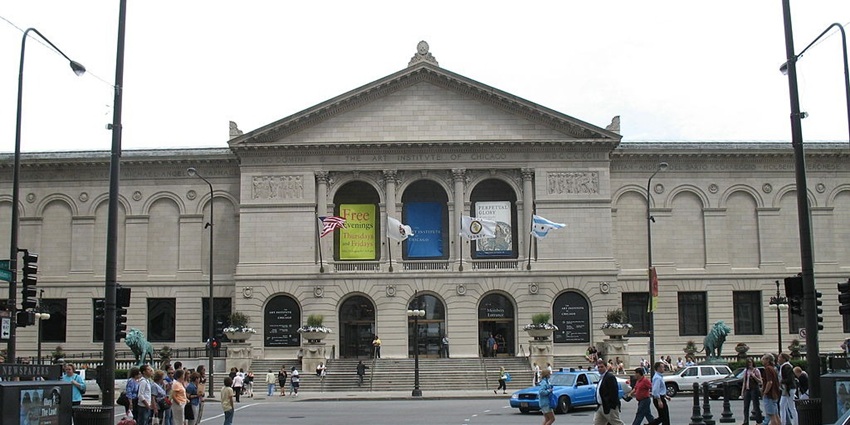 An image of the Art Institute of Chicago, a must-visit for art lovers, with diverse collections.