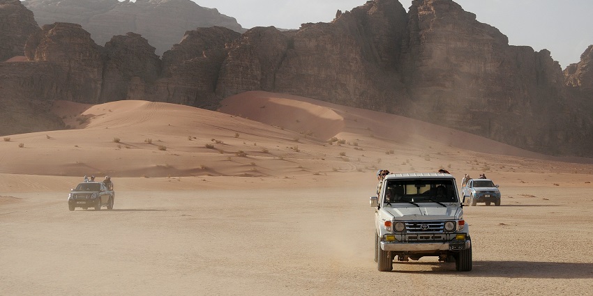 Picture perfect image of the Atacama desert with a stunning mountain view in the background.