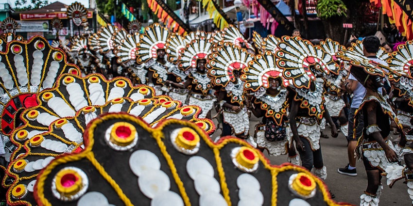 Ati-Atihan Festival is one of the liveliest festivals in January, filled with colors