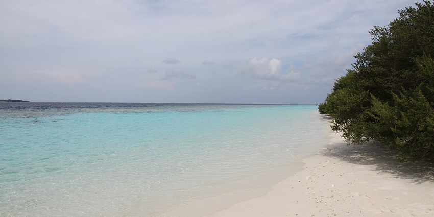 A breathtaking landscape justifying the serene location of Baa Atoll in Maldives.