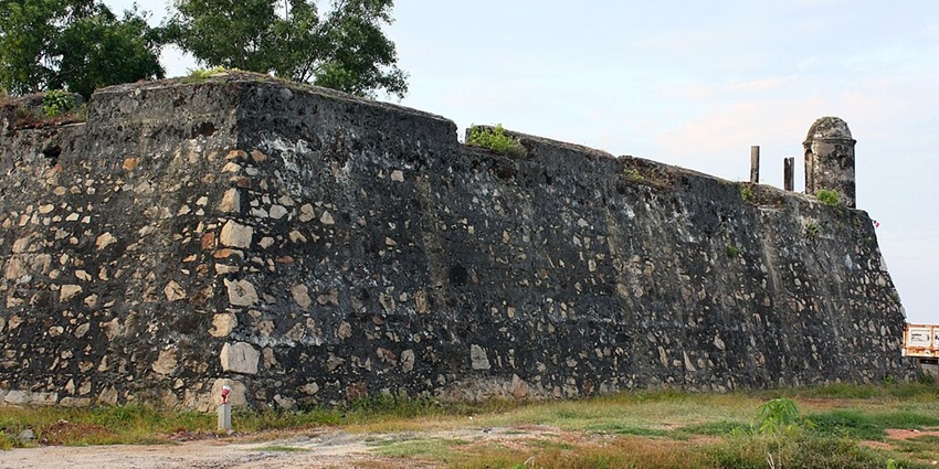 View of the Batticaloa fort, one of the historical marvels in the city