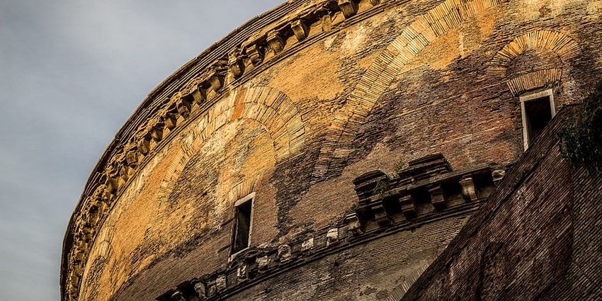 The Pantheon is a former Roman temple and, since AD 609, a Catholic church.