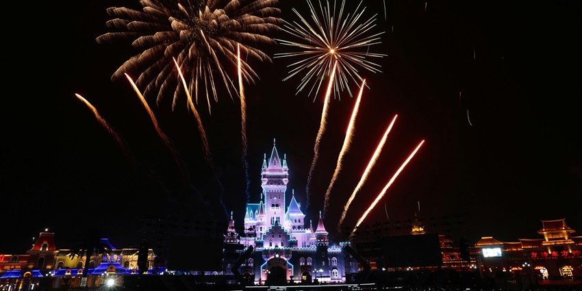 Experience Disney Enchantment: fireworks, music, and magic light up Cinderella Castle in the largest theme park in the world.
