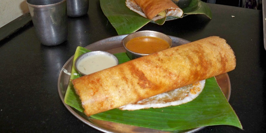 Masala Dosa served at Bengaluru Food Fete, part of unique food festivals in India