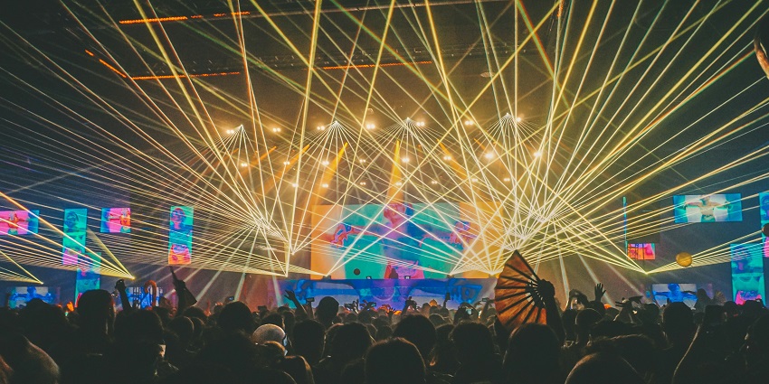 An image of Sunburn Festival in Bengaluru, one of the places in India that celebrate the Sunburn Festival.