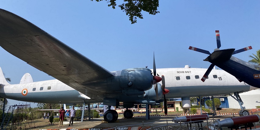 Indian Navy with authorities at the fully refurbished Indian Naval Aviation Museum