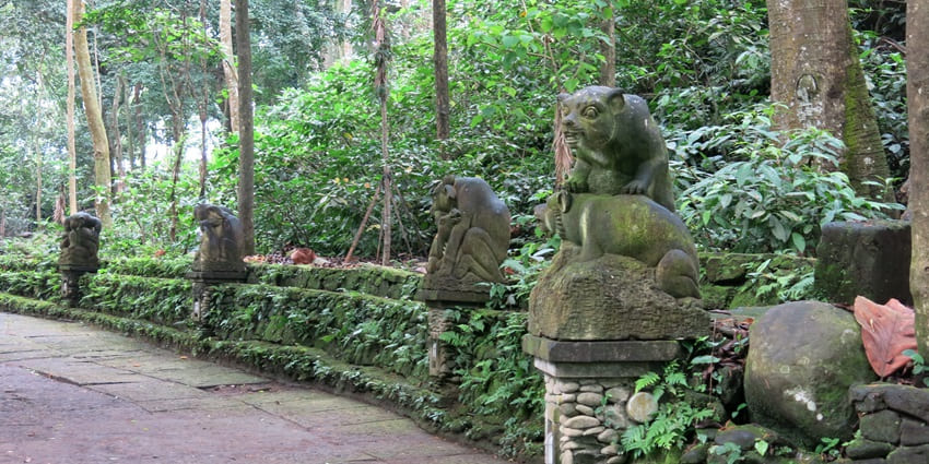 The best time to visit the Monkey Forest Ubud is April to October.
