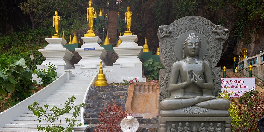 The best time to visit Tiger Cave Temple is between November and March.