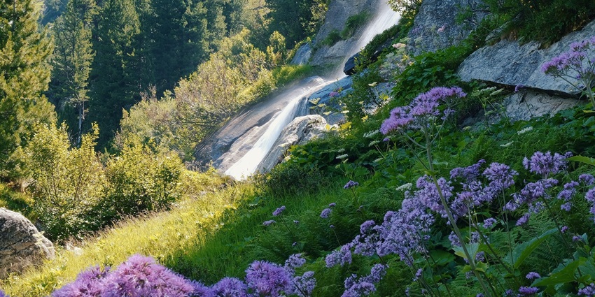 An image showing a waterfall with rocky cliffs and flowing water, similar to McLean Falls.