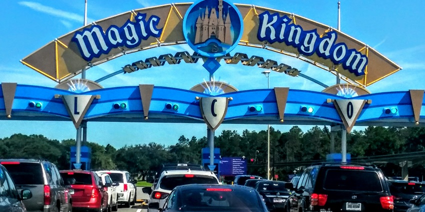 Best time to visit the largest theme park in the world is off-peak seasons with pleasant weather.