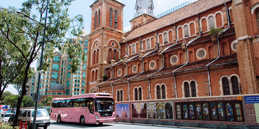 Best time to visit the Notre Dame Cathedral Basilica of Saigon is from December to April.
