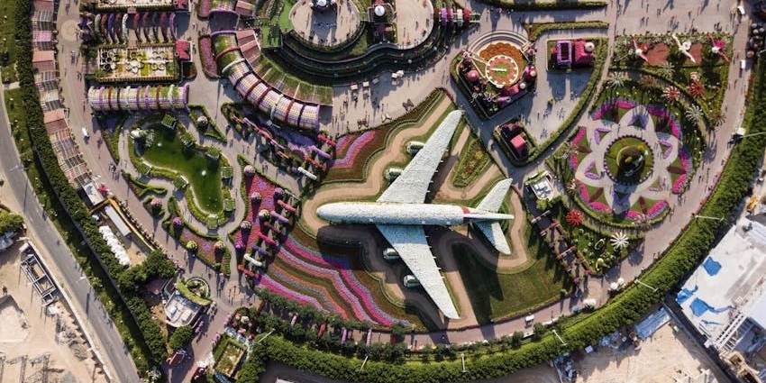 The best time to visit Dubai Miracle Garden is between October and April