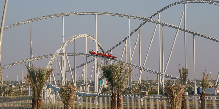 The best time to visit Ferrari World Abu Dhabi is between October and April