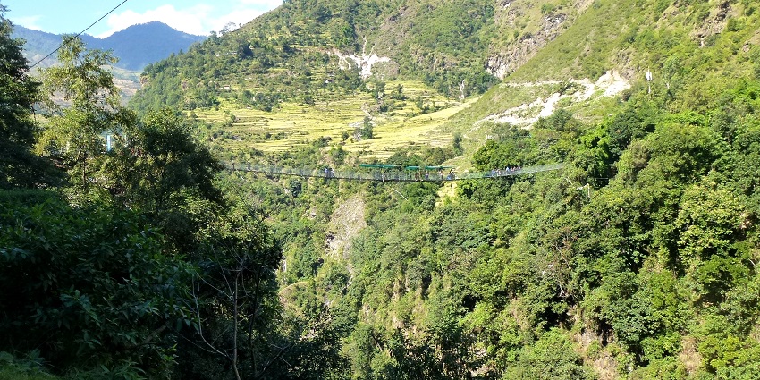 Bhote Kosi River gives a perfect blend of height, adventure for all couples