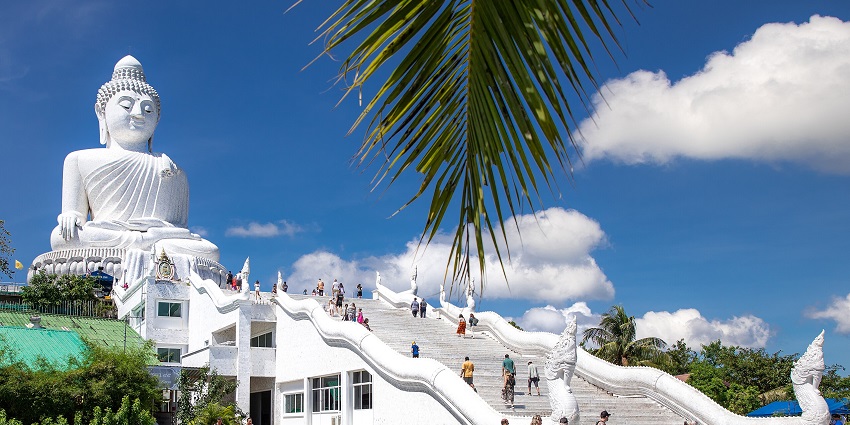 The iconic Big Buddha offers panoramic views of the island.