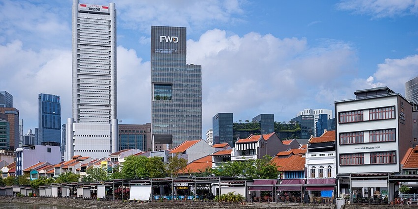 Old trading zone near clarke quay singapore.