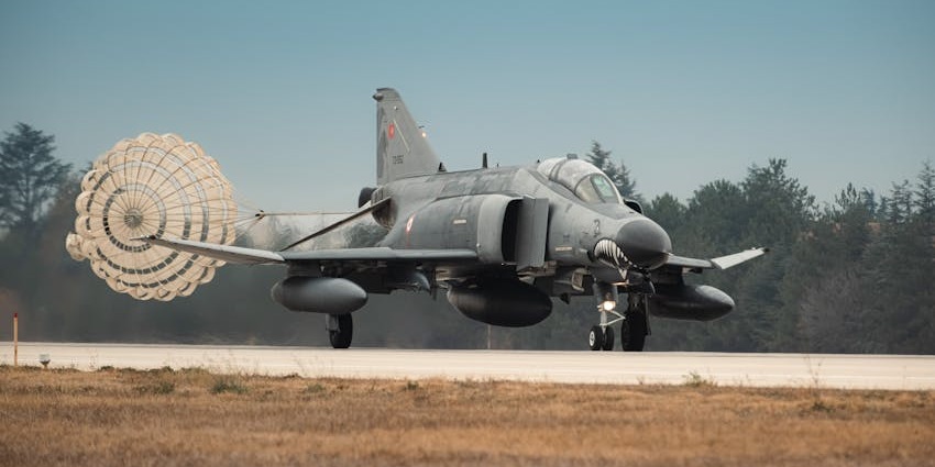 An image of a grey jet aircraft on a dirt runway at one of the airports in Benin.