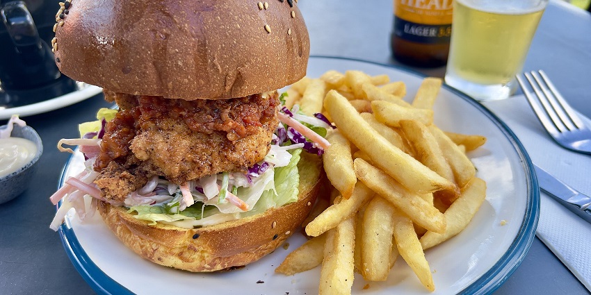 American food is among the best food in Clarke Quay