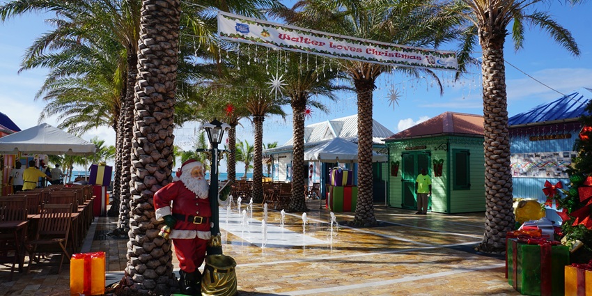 A relaxing seaside view at Cabana Beach Bar & Grill, featuring cosy cabanas and vibes.