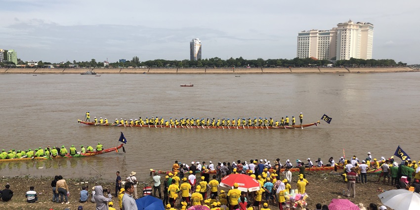 Cambodia’s Water Festival in November features thrilling boat races and dazzling fireworks