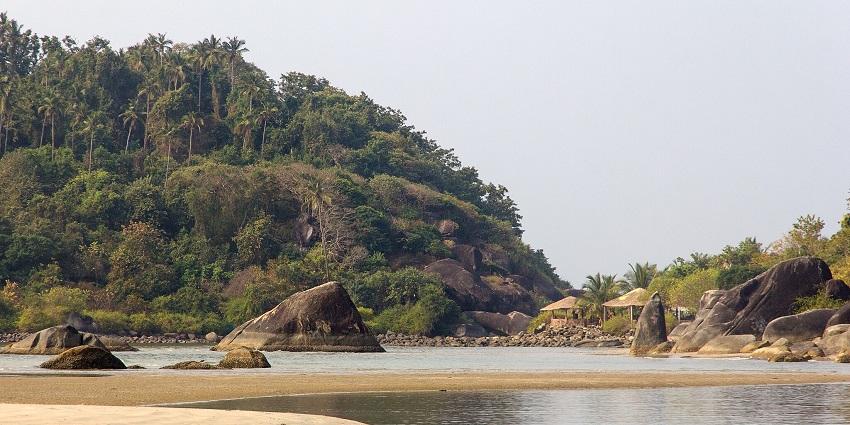 View of Canacona Island, a charming town brimming with cultural and natural beauty